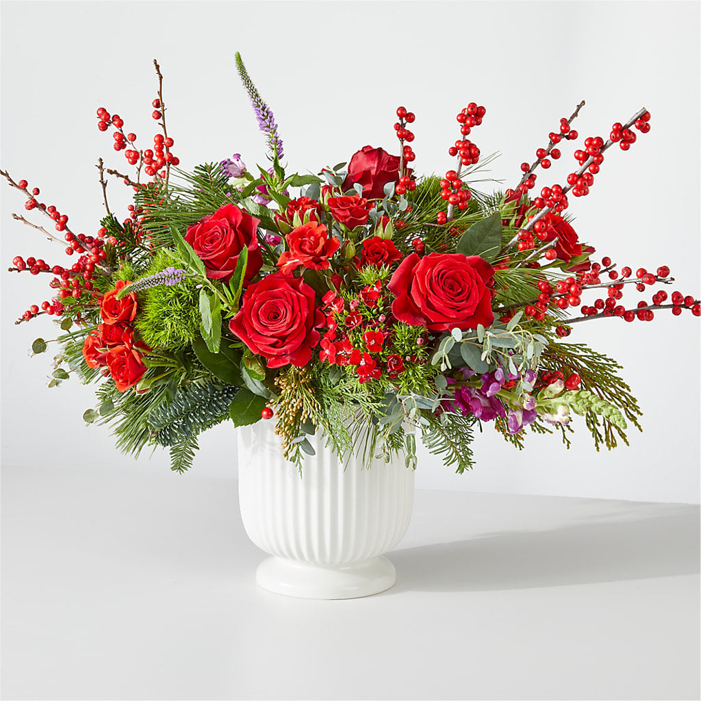 Big Red Bow Bouquet – Sweet As Can Bee Florals, Baltimore MD