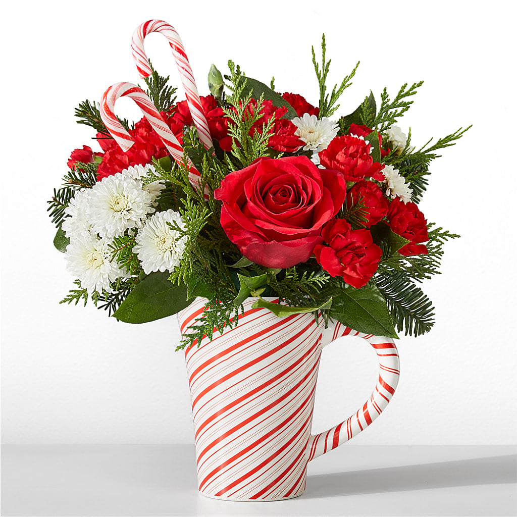 Peppermint Swirl Mug – Sweet As Can Bee Florals, Baltimore MD