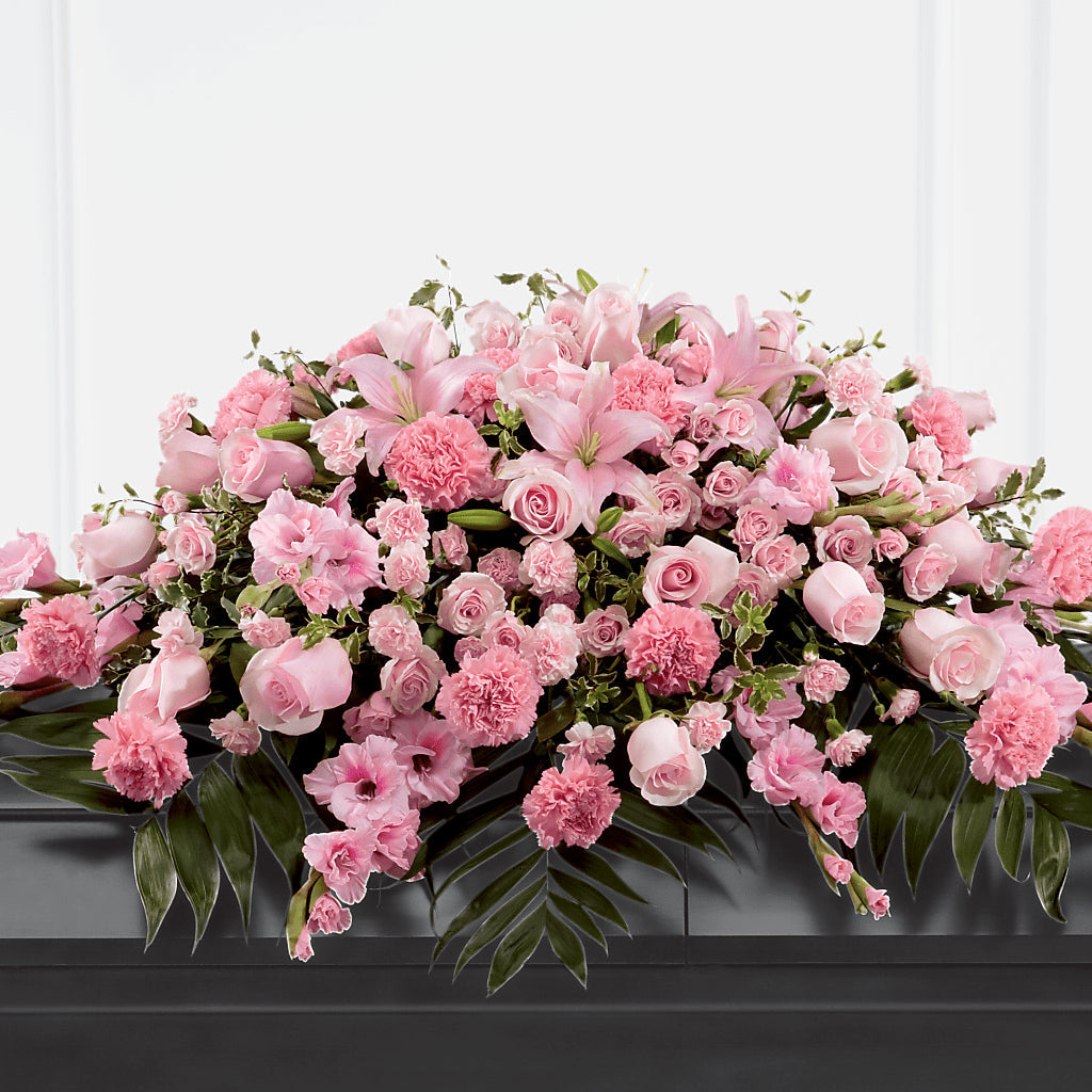 Garden of Comfort Casket Spray (Standard) – Sweet As Can Bee Florals, Baltimore MD