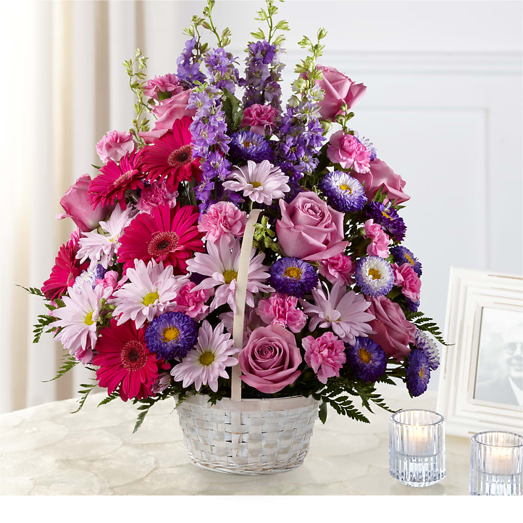 Pastel Peace Basket – Sweet As Can Bee Florals, Baltimore MD