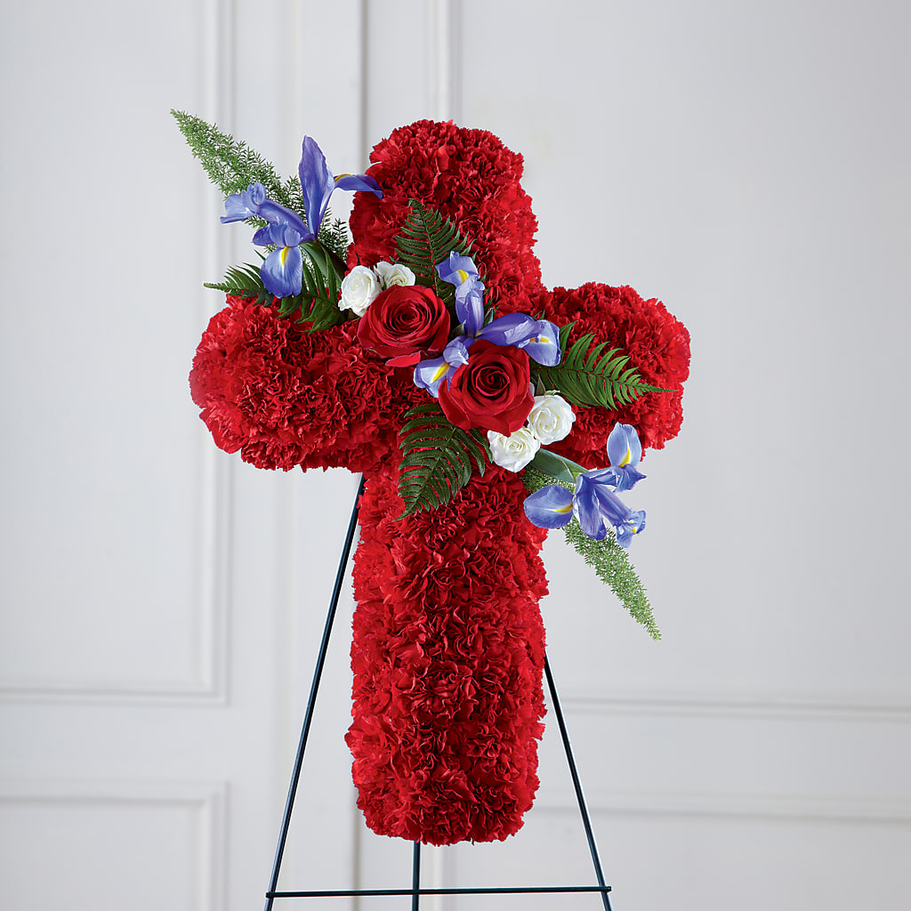 Faithful Hero Floral Cross – Sweet As Can Bee Florals, Baltimore MD