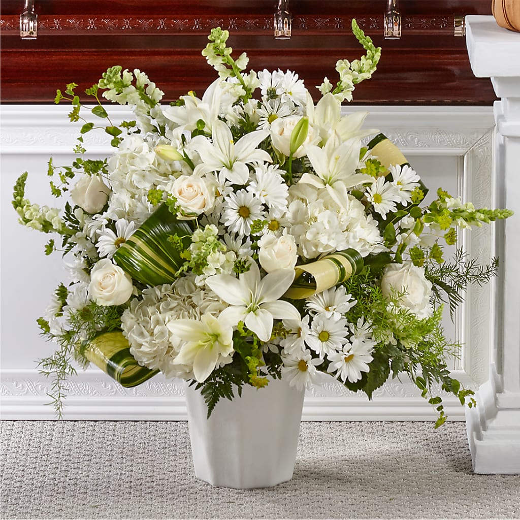 Thoughts of Tranquility Floor Basket – Sweet As Can Bee Florals, Baltimore MD