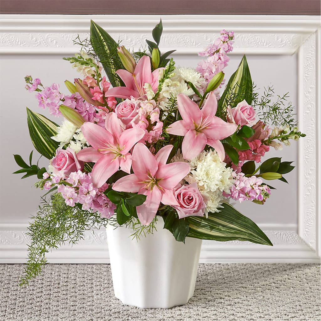 Simply Serene Floor Basket – Sweet As Can Bee Florals, Baltimore MD