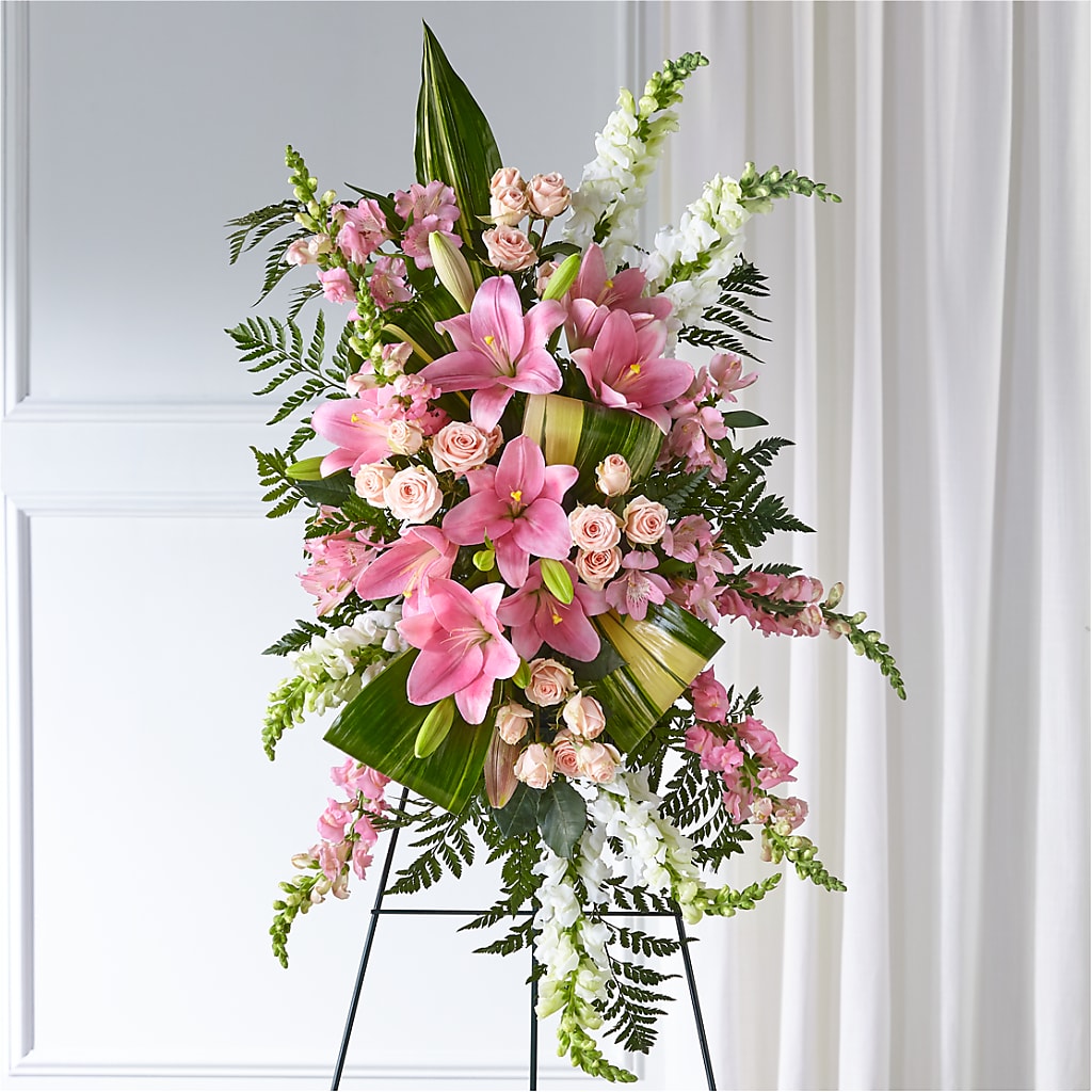 Elegant Embrace Standing Spray – Sweet As Can Bee Florals, Baltimore MD