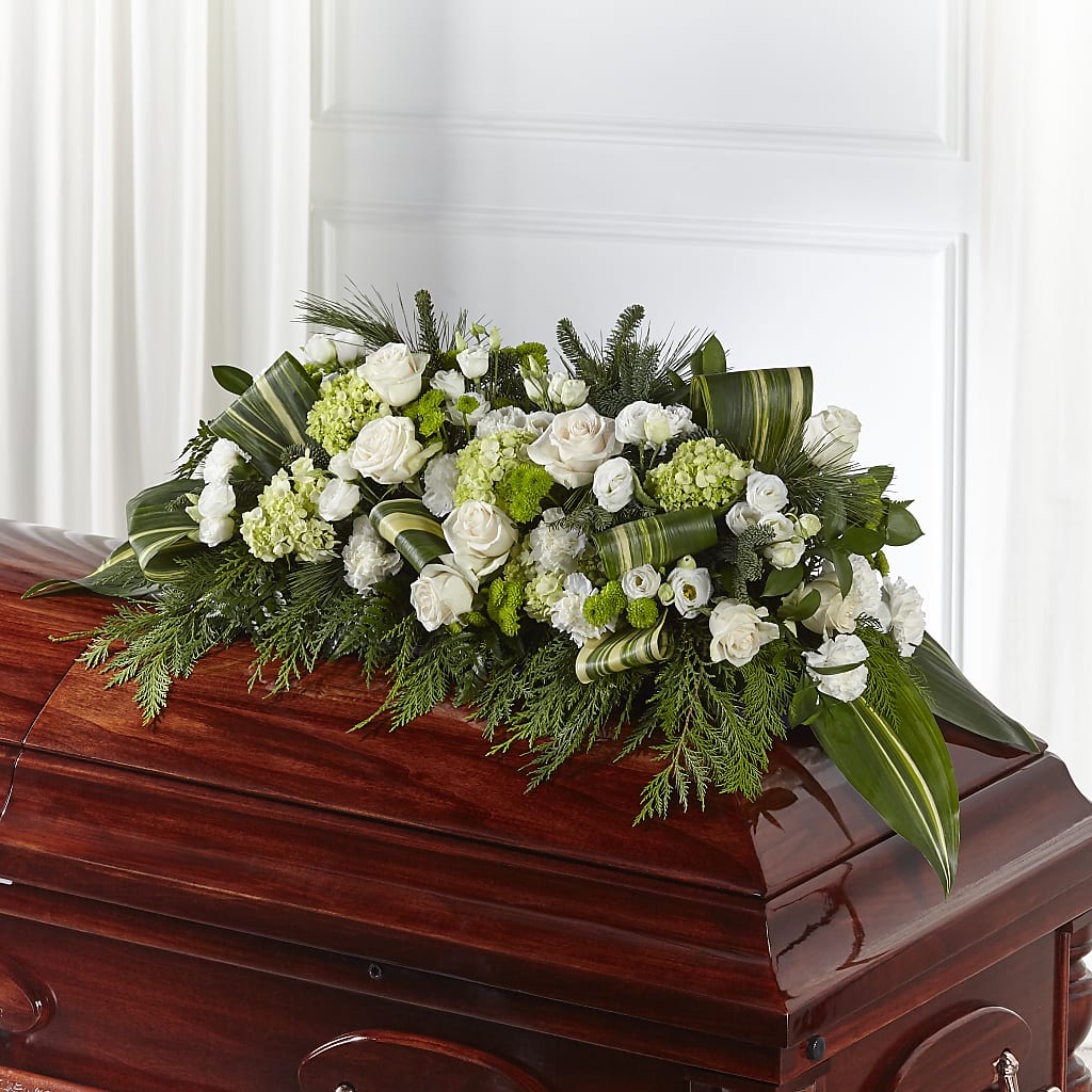 Hopeful Gesture Casket Spray – Sweet As Can Bee Florals, Baltimore MD