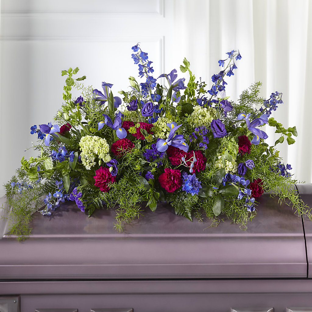 Always Treasured Casket Spray – Sweet As Can Bee Florals, Baltimore MD