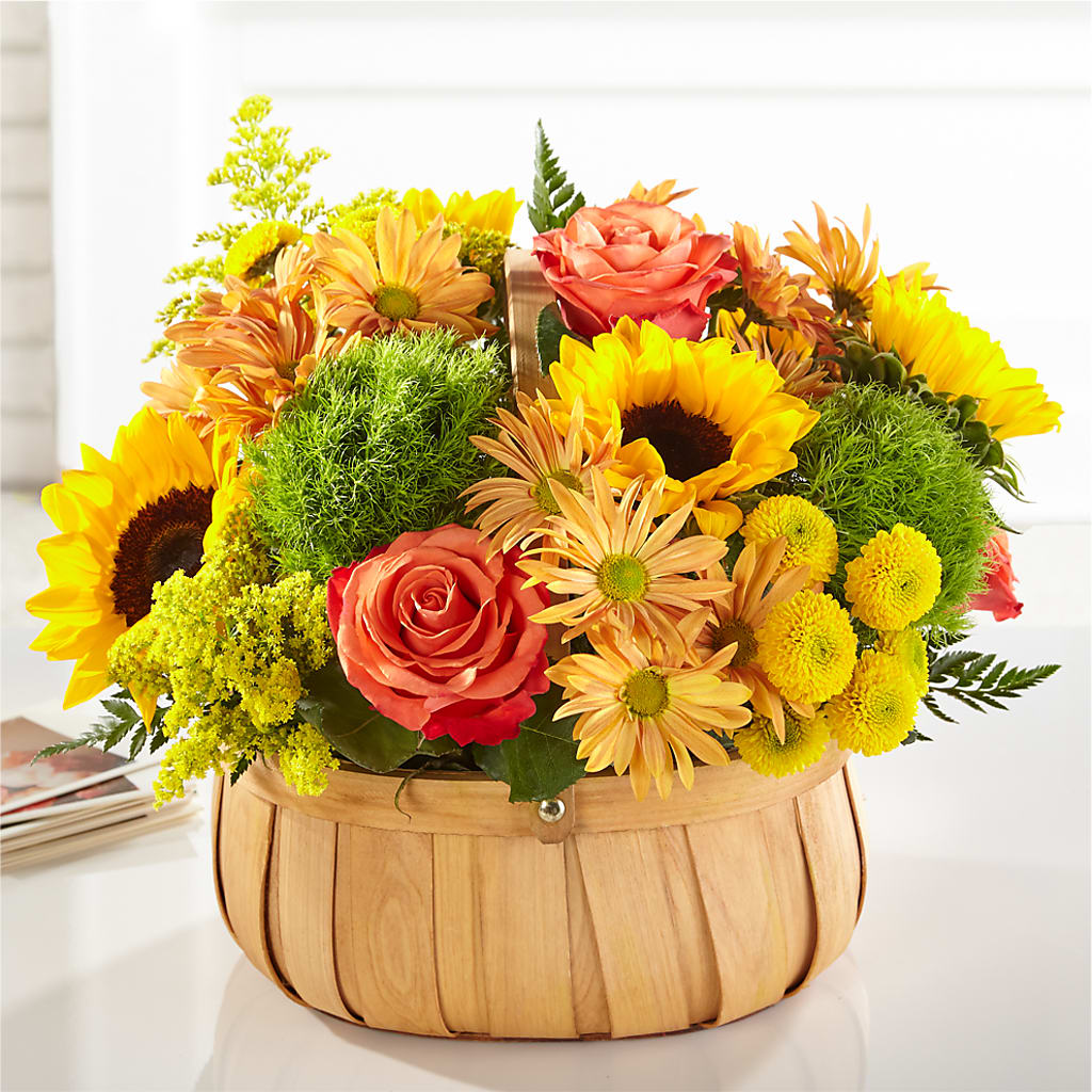Harvest Sunflower Basket – Sweet As Can Bee Florals, Baltimore MD