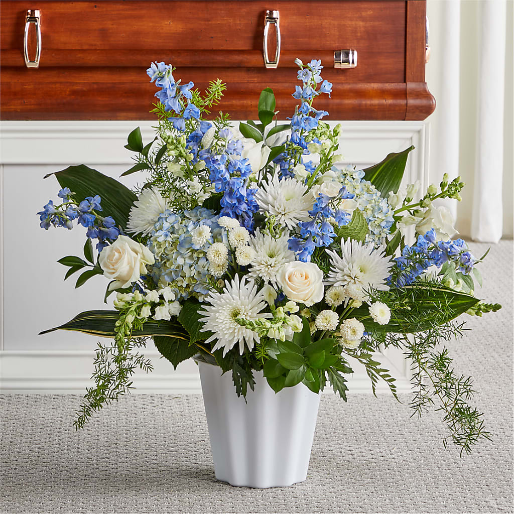 Everlasting Memories Floor Basket – Sweet As Can Bee Florals, Baltimore MD
