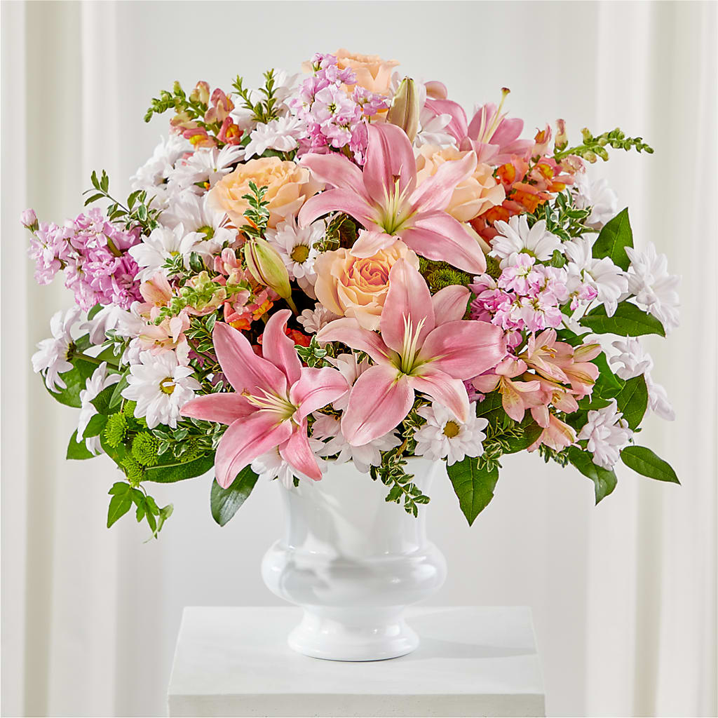 Heartfelt Gesture Urn Arrangement – Sweet As Can Bee Florals, Baltimore MD