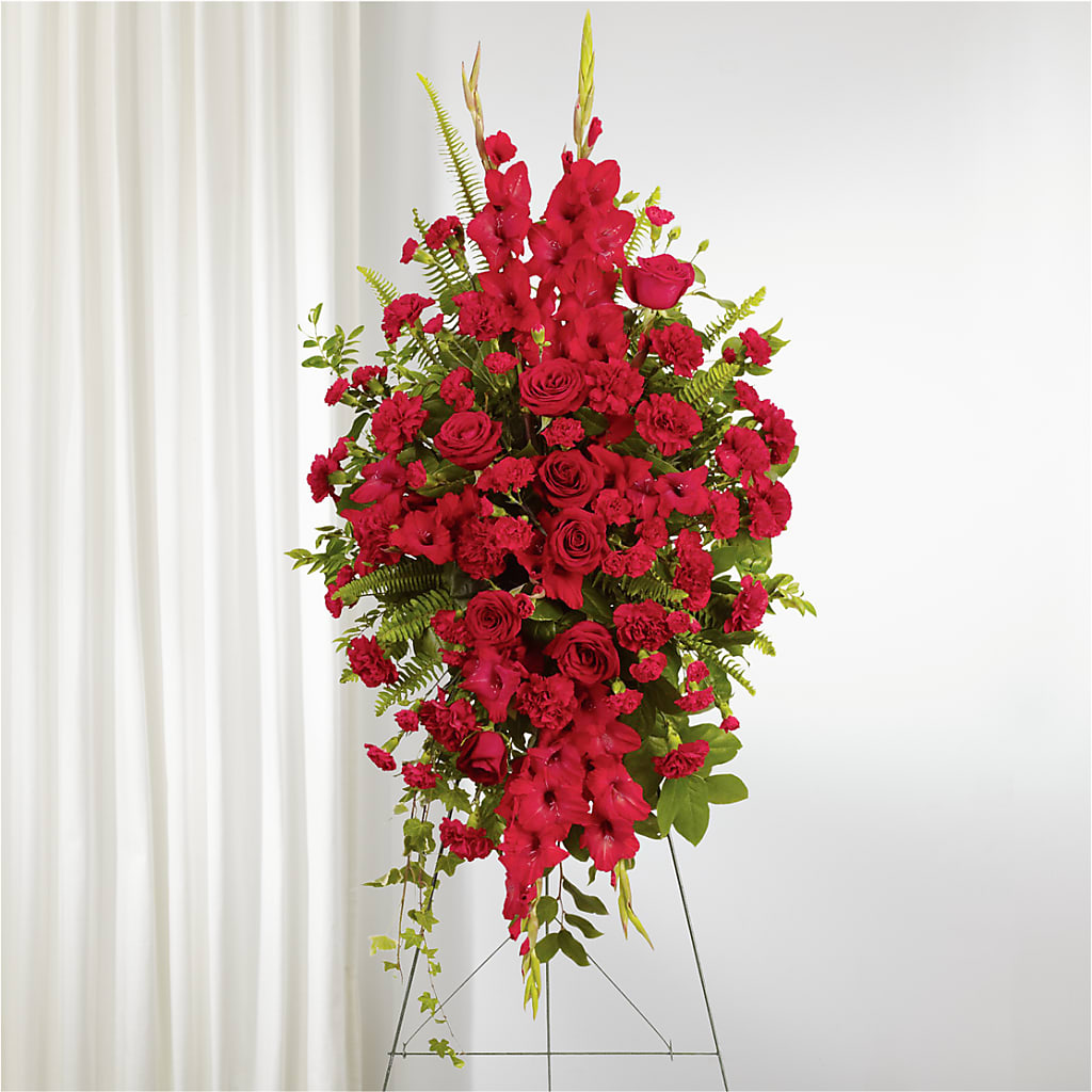 From the Heart Standing Spray – Sweet As Can Bee Florals, Baltimore MD
