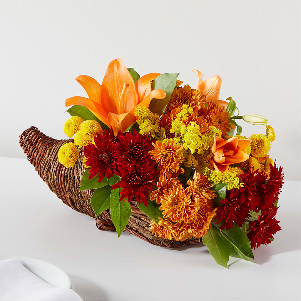 Bouquet of Blessings Cornucopia – Sweet As Can Bee Florals, Baltimore MD