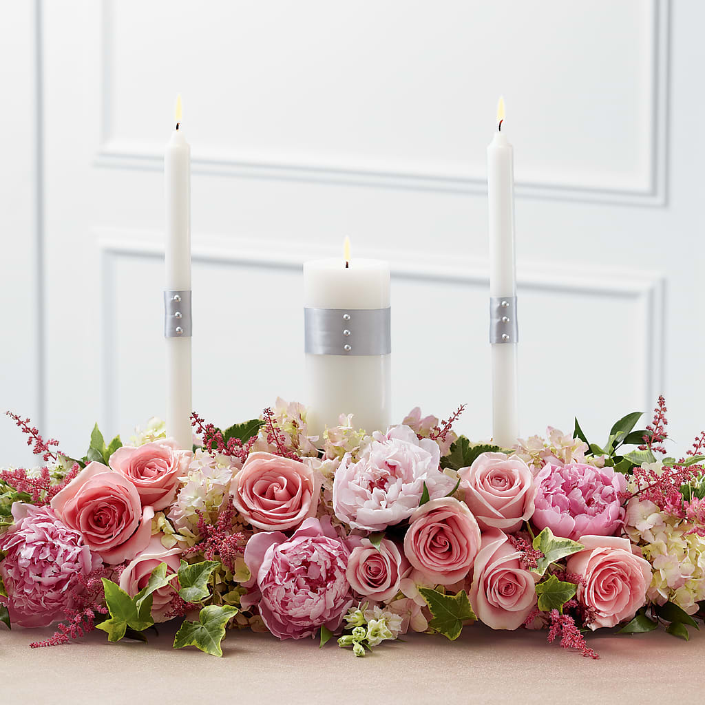 Worldwide Romance Unity Candle Arrangement – Sweet As Can Bee Florals, Baltimore MD