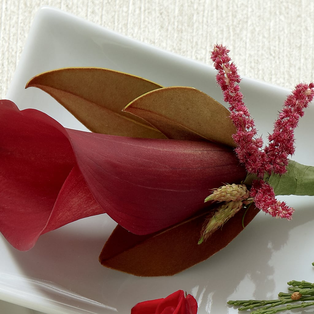 Red Calla Boutonniere – Sweet As Can Bee Florals, Baltimore MD