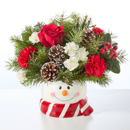 Jolly Snowman Bouquet –  Sweet As Can Bee Florals, Baltimore MD