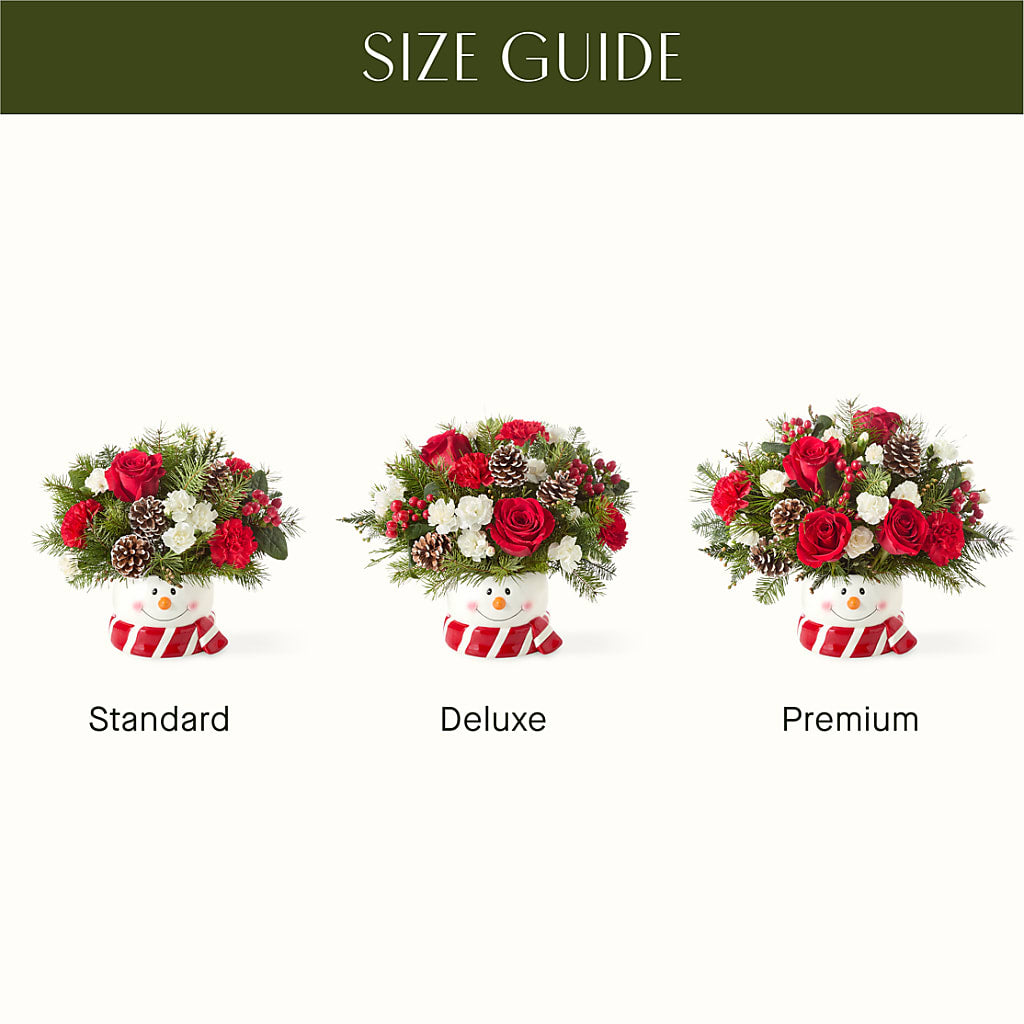 Jolly Snowman Bouquet –  Sweet As Can Bee Florals, Baltimore MD
