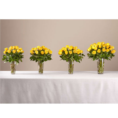 Long Stem Yellow Rose Bouquet –  Sweet As Can Bee Florals, Baltimore MD