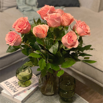Long Stem Pink Rose Bouquet –  Sweet As Can Bee Florals, Baltimore MD