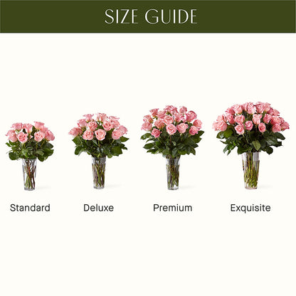Long Stem Pink Rose Bouquet –  Sweet As Can Bee Florals, Baltimore MD