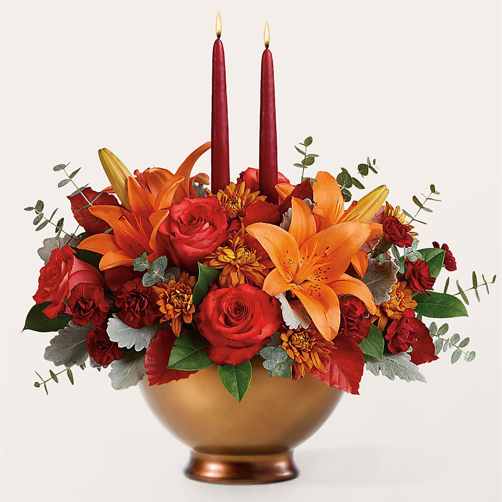 Fruits of Fall Centerpiece –  Sweet As Can Bee Florals, Baltimore MD