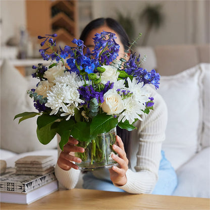 Cerulean Waves Bouquet –  Sweet As Can Bee Florals, Baltimore MD