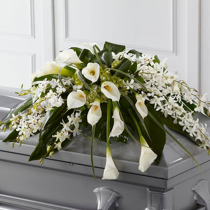 Angel Wings Casket Spray –  Sweet As Can Bee Florals, Baltimore MD