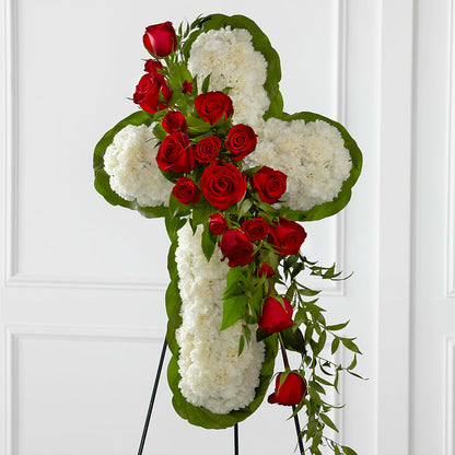 Floral Cross Easel –  Sweet As Can Bee Florals, Baltimore MD