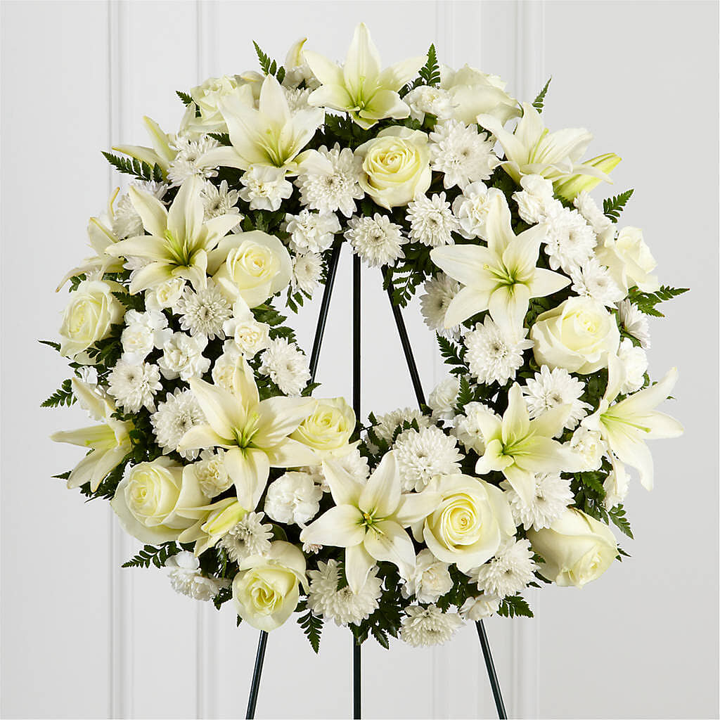 Treasured Tribute Wreath –  Sweet As Can Bee Florals, Baltimore MD