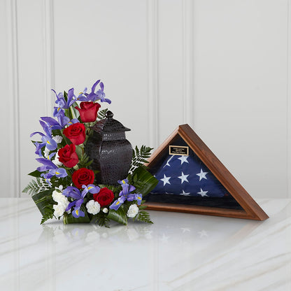 Patriotic Tribute Arrangement –  Sweet As Can Bee Florals, Baltimore MD