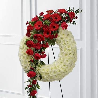 Graceful Tribute Wreath –  Sweet As Can Bee Florals, Baltimore MD