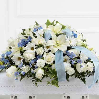 Tender Treasure Casket Spray –  Sweet As Can Bee Florals, Baltimore MD