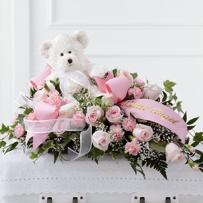 Touch of Sympathy Casket Spray –  Sweet As Can Bee Florals, Baltimore MD