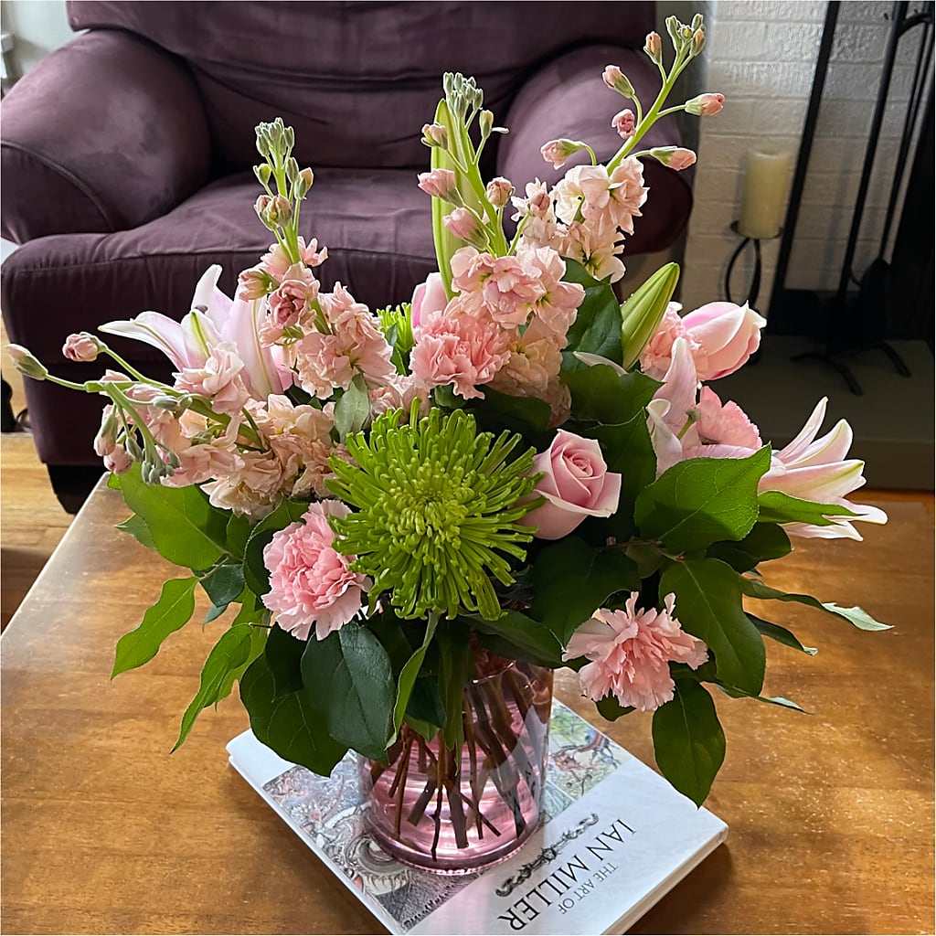 Pretty in Pink Bouquet –  Sweet As Can Bee Florals, Baltimore MD