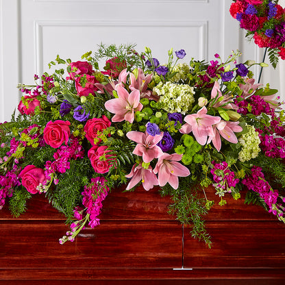 Radiant Tribute Casket Spray –  Sweet As Can Bee Florals, Baltimore MD