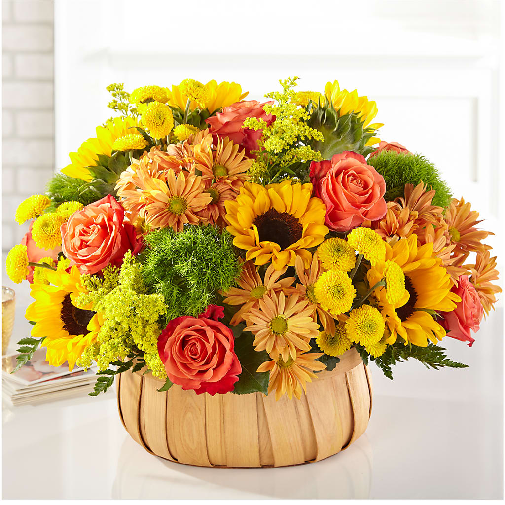 Harvest Sunflower Basket –  Sweet As Can Bee Florals, Baltimore MD