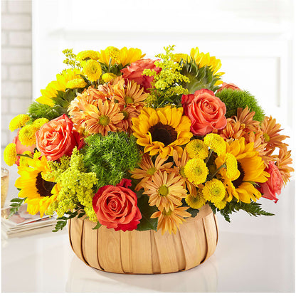 Harvest Sunflower Basket –  Sweet As Can Bee Florals, Baltimore MD