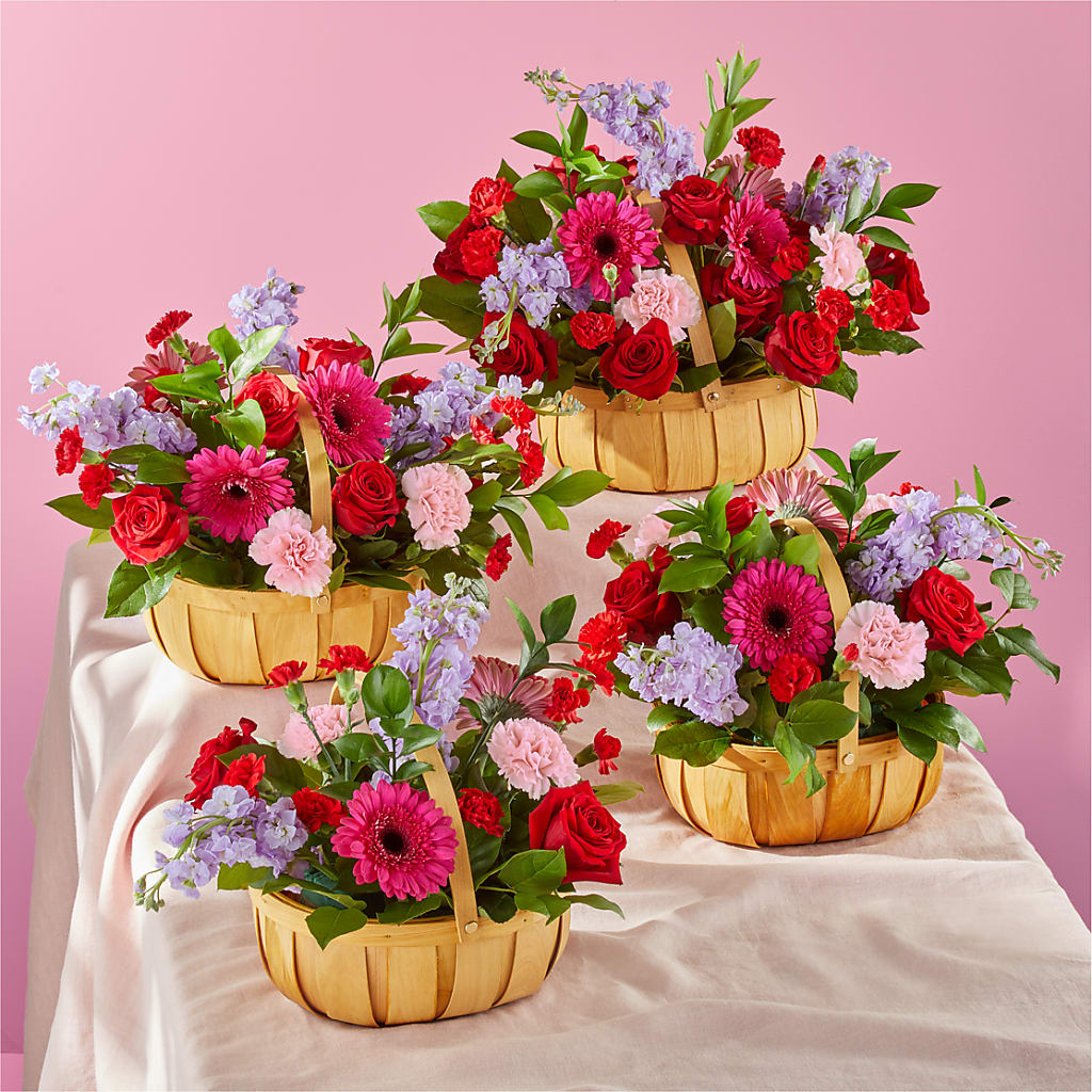 Pink Picnic Basket –  Sweet As Can Bee Florals, Baltimore MD