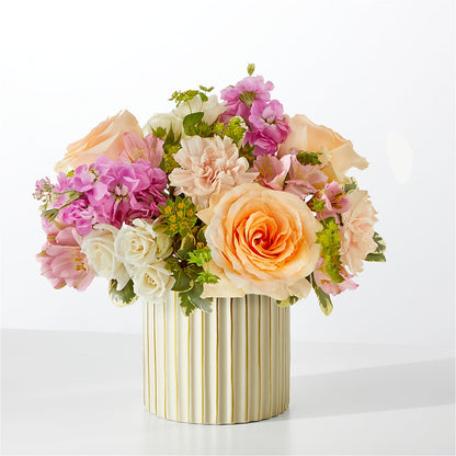 Paradise Bouquet with Ivory Vase –  Sweet As Can Bee Florals, Baltimore MD