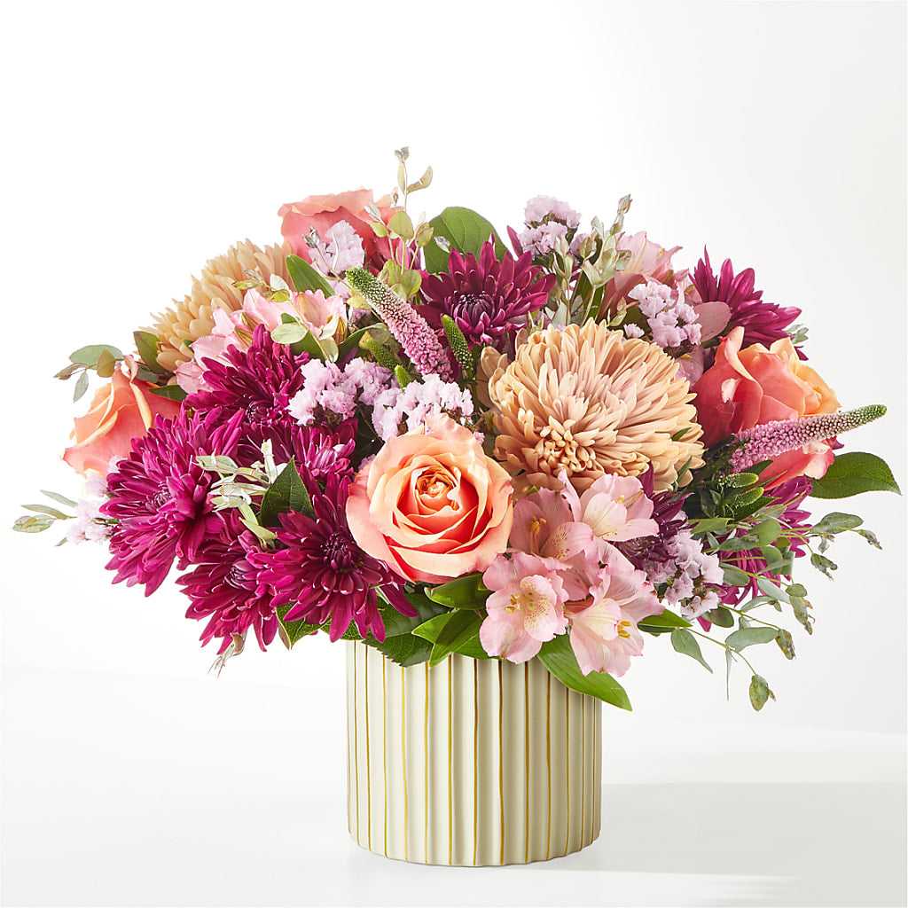 Berry Cobbler Bouquet with Ivory Vase –  Sweet As Can Bee Florals, Baltimore MD