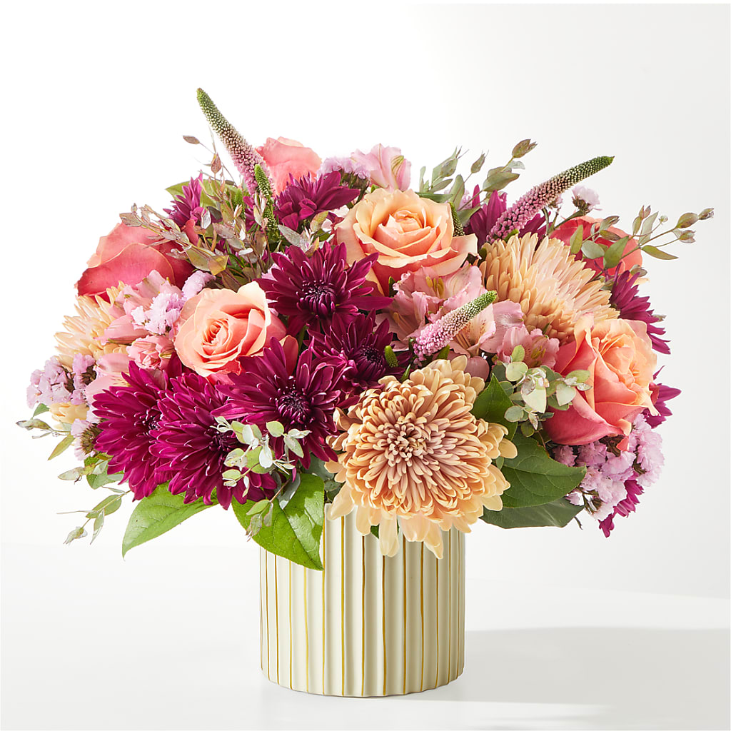 Berry Cobbler Bouquet with Ivory Vase –  Sweet As Can Bee Florals, Baltimore MD