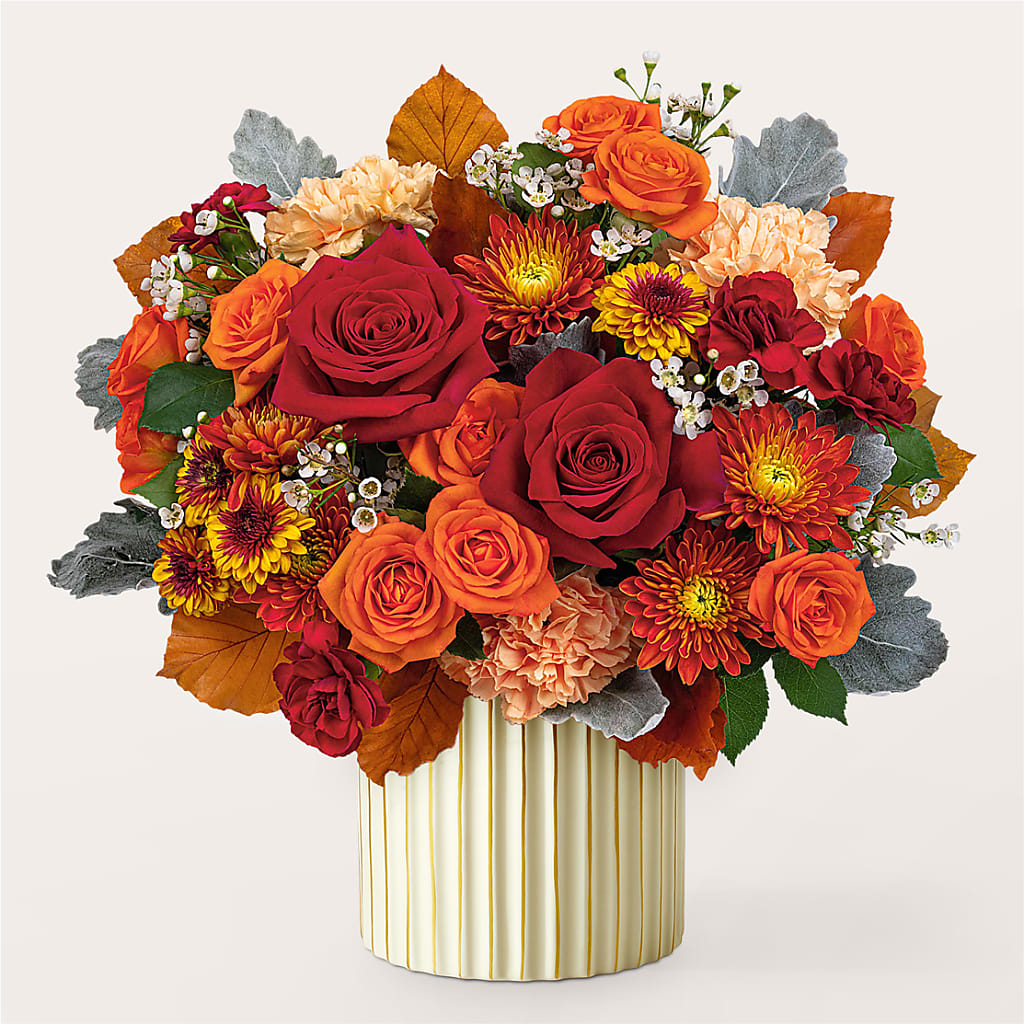 Merlot Bouquet with Ivory Vase –  Sweet As Can Bee Florals, Baltimore MD