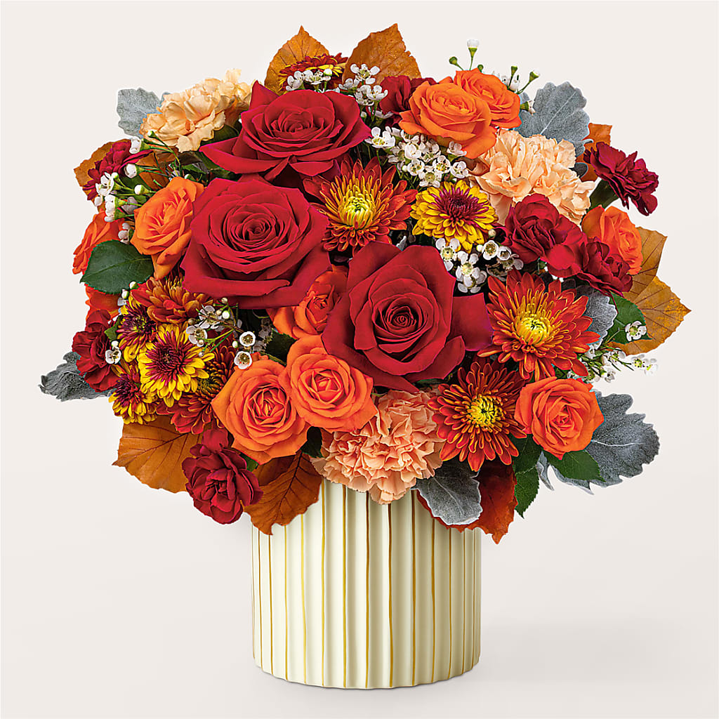 Merlot Bouquet with Ivory Vase –  Sweet As Can Bee Florals, Baltimore MD