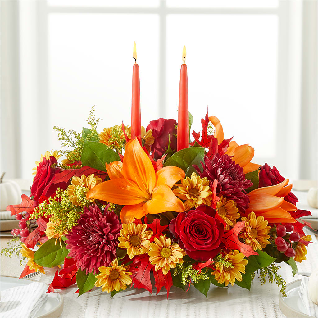 Autumn's Embrace Centerpiece –  Sweet As Can Bee Florals, Baltimore MD