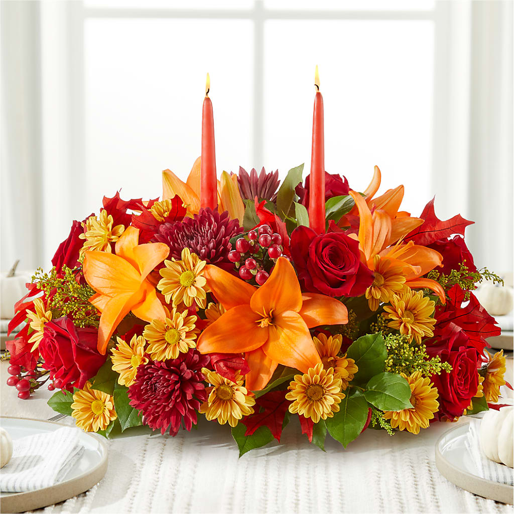 Autumn's Embrace Centerpiece –  Sweet As Can Bee Florals, Baltimore MD