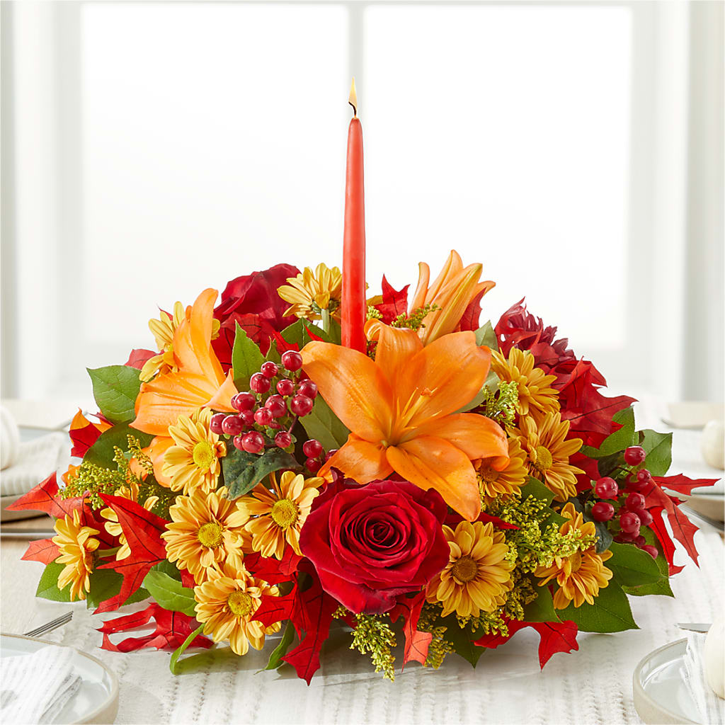 Autumn's Embrace Centerpiece –  Sweet As Can Bee Florals, Baltimore MD