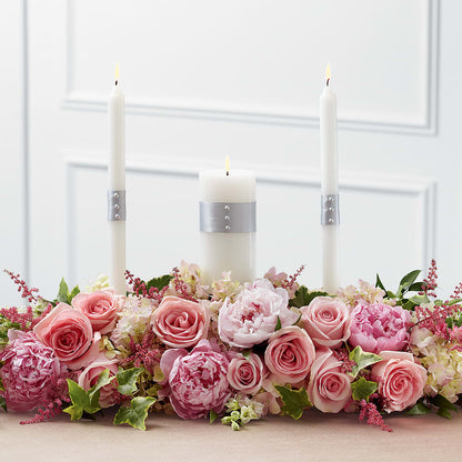 Worldwide Romance Unity Candle Arrangement –  Sweet As Can Bee Florals, Baltimore MD