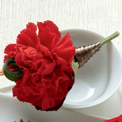 Red Carnation Boutonniere –  Sweet As Can Bee Florals, Baltimore MD